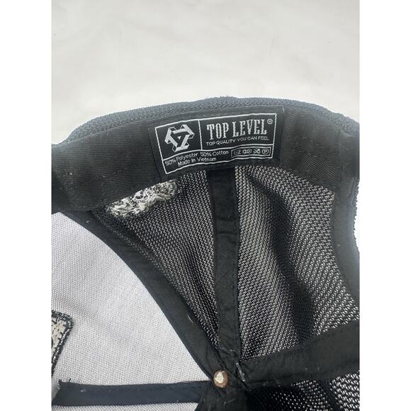 Top Level Trucker Embroidered Elephant Logo Green Snapback Adjustable - Picture 4 of 5